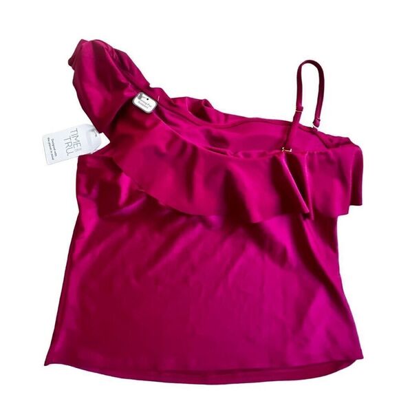 TIME AND TRU fuchsia tank top size L - Picture 2 of 6